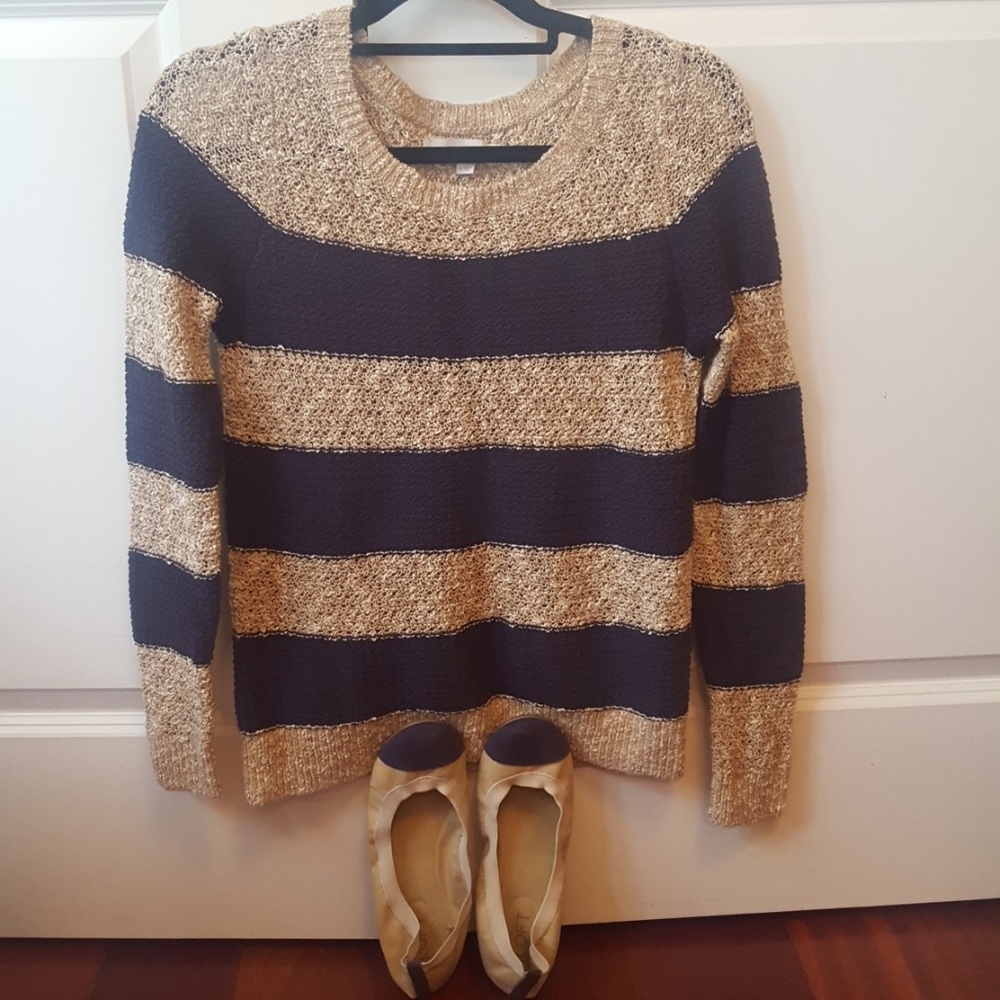 💜Loft striped sweater💜